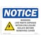 Signmission OSHA Sign, 18" H, Rigid Plastic, Warning Live Parts Exposed Within Sign With Symbol, Landscape OS-NS-P-1824-L-18916 - alternate 1